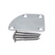 thumbnail image 1 of Placa de cuello de guitarra eléctrica Kusrkot cromada con tornillos, 1 of 7