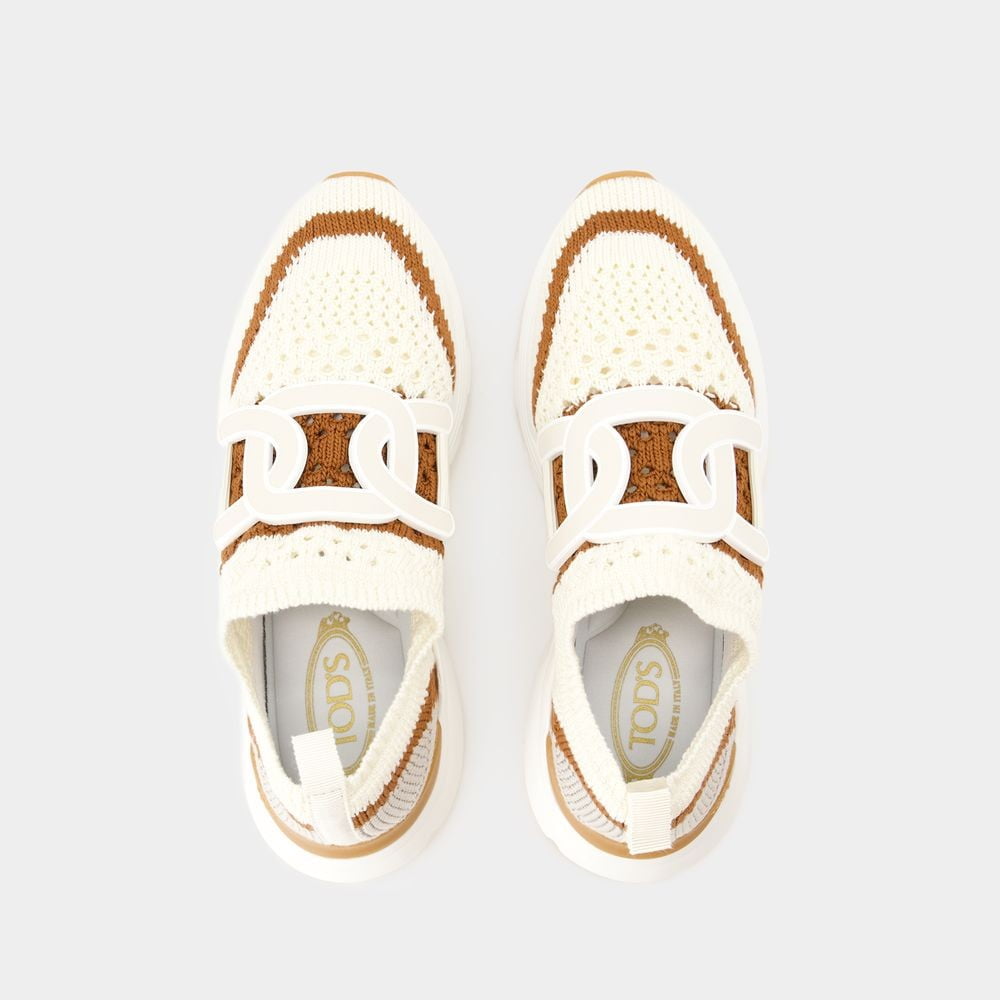【関税込み】Sport Run Sneakers - Tod's - Canvas - Beige Tod's Sport Run Sneakers - Canvas - Beige Neutrals (Women's