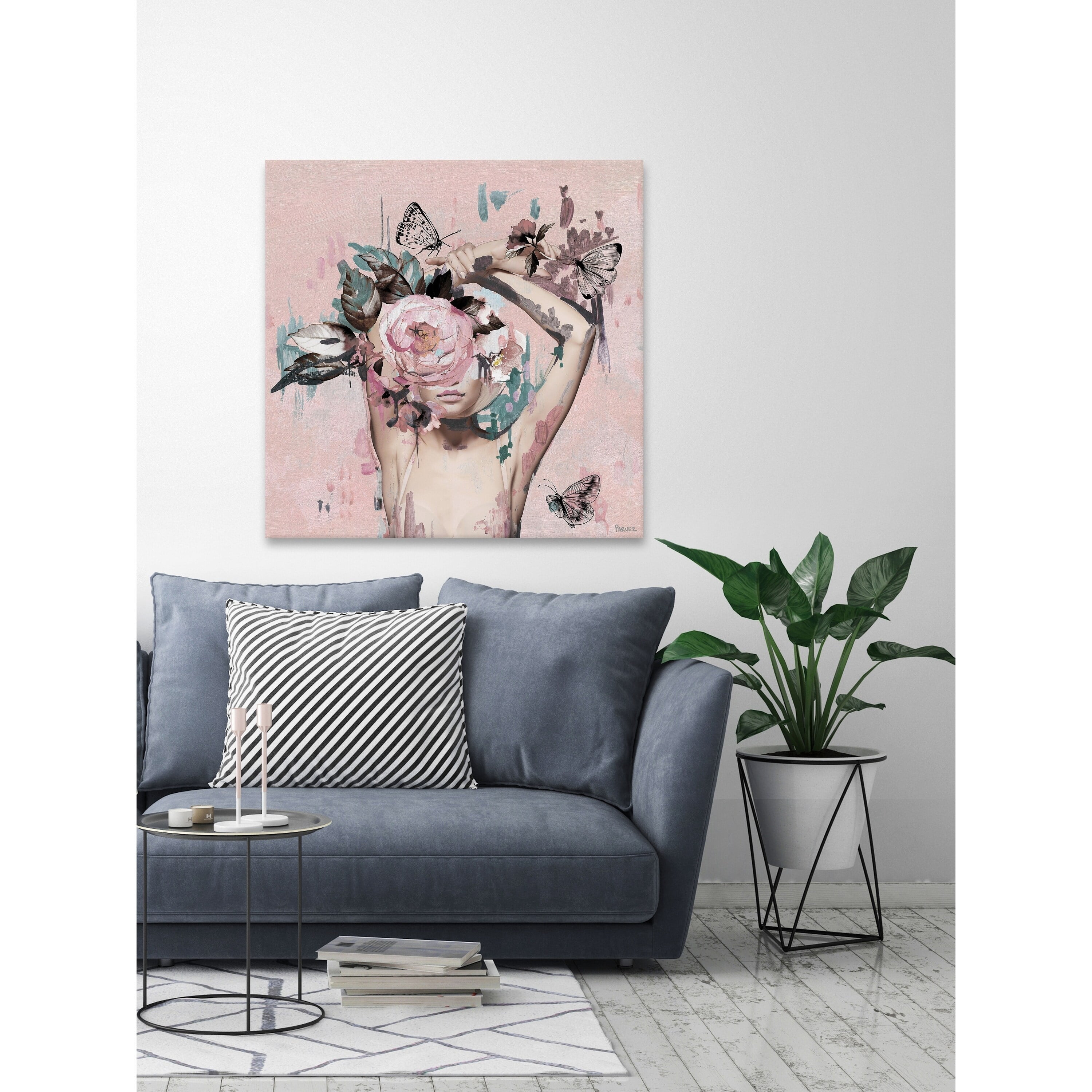 Parvez Taj Floral Crown Beauty Canvas Wall Art