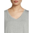thumbnail image 4 of Time and Tru Women's V-Neck Tunic T- Shirt, 4 of 5