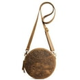 thumbnail image 7 of S-ZONE Leather Crossbody Bags for Women Trendy Circle Cross Body Shoulder Bag Designer Round Purses, 7 of 7