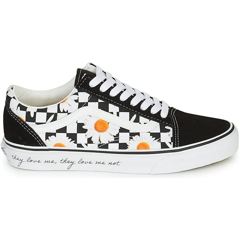 Vans Customs Sunflowers Old Skool Shoes - 5.0 Boys/6.5 Women