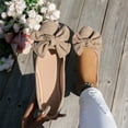 thumbnail image 5 of Mepaouo Women's Dress Flats Suede Cute Bow Ballet Loafers Formal Business Slip on Driving Walking Shoes, 5 of 9