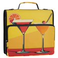 thumbnail image 5 of FORMRS Zipper Binder with Shoulder Strap 2-inch Ring 500 Sheet Capacity File Bag, Orange Cocktails, 5 of 5