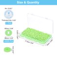 thumbnail image 2 of Uxcell Flat Round Clay Spacer Bead Bracelet Making Kit 4000Pcs Fluorescent Green 6mm, 2 of 5