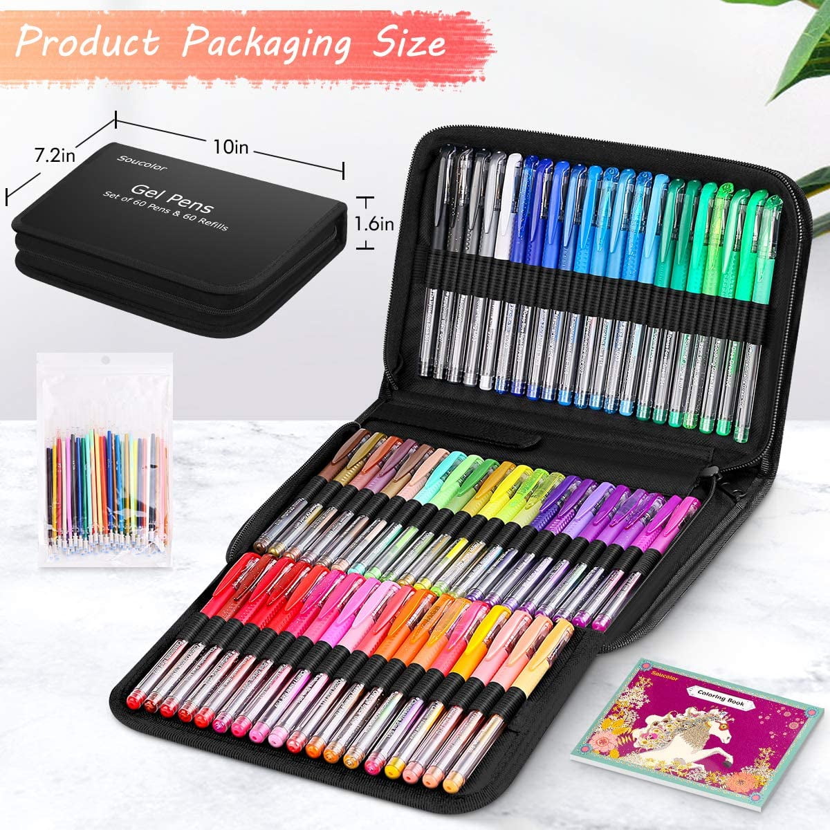 Glitter Gel Pens Adults Coloring Books  Set Colored Pencils Markers - 120  Painting - Aliexpress