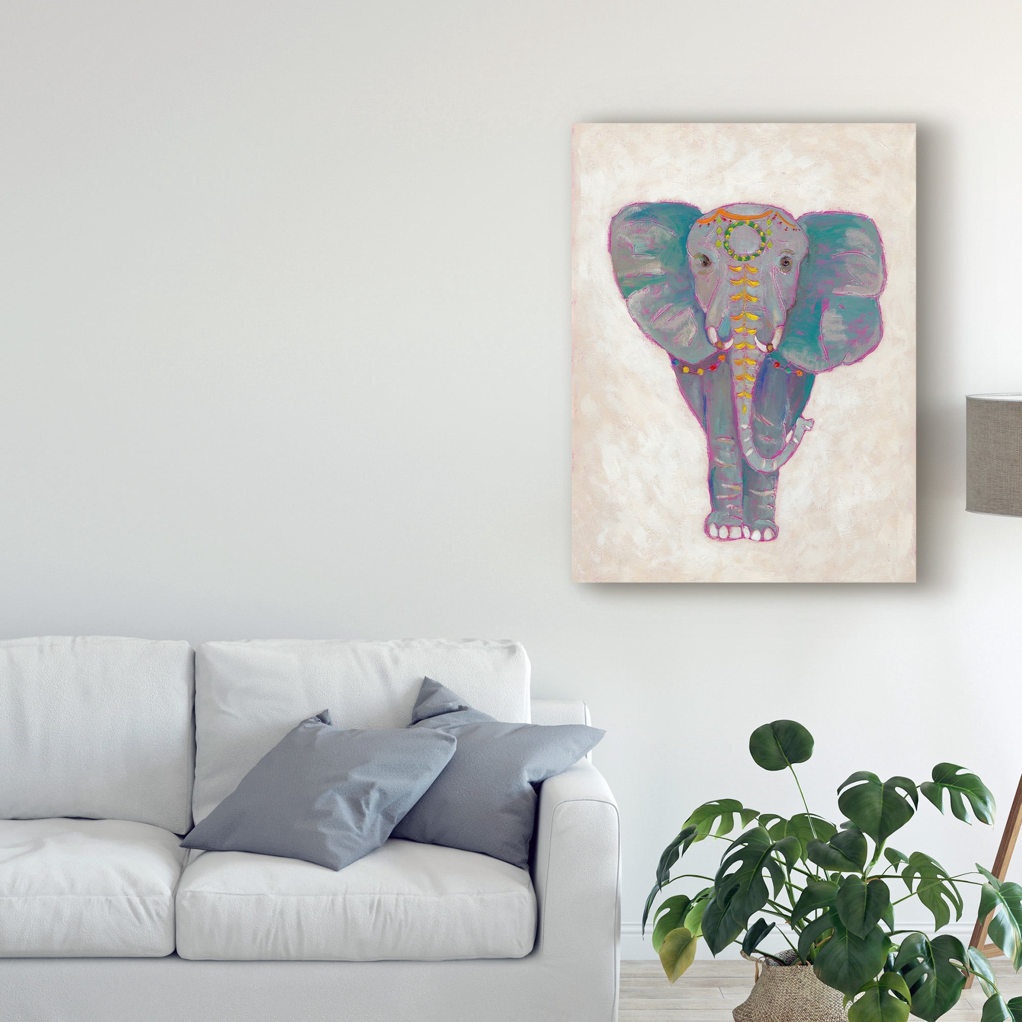 Trademark Fine Art 'Festival Elephant I' Canvas Art by Chariklia Zarris