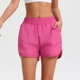 thumbnail image 1 of Pantalones cortos deportivos de verano para mujer, de cintura alta, de secado rápido, absorbentes del sudor y antiexposición, 1 of 4