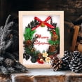 thumbnail image 4 of onlyliua para Interior/Exterior Manual de Decoraciones Decorativas Navideñas para Hacer Uno Mismo Marco de Fotos con Flores Secas para Padres E Hijos Arreglo Floral Flor Eterna, 4 of 6