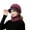 Purplish Red, variant on 2Pcs/Set Womens Winter Beanie Hats Scarf Set Warm Knit Hat Thick Fleece Lined Slouchy Cap Neck Warmer for Men Women