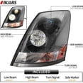 thumbnail image 2 of Headlight Assembly Fit for 2004-2018 Volvo VNL VNM 2004-2015 Volvo VN Halogen, Headlamp Left/Driver & Right/Passenger Side, Bulbs Included, 2 of 7