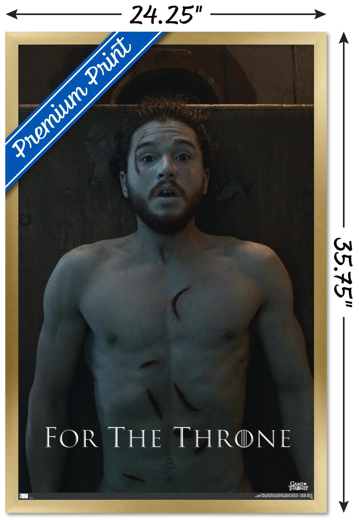 Game of Thrones - Jon Snow Wall Poster, 22.375" x 34", Framed