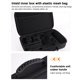 thumbnail image 4 of Bolsa De Almacenamiento Para Pistolas De Masaje Portátil, Caja De Masajeador De Tela EVA + 600D, Estuche A Prueba De Golpes Para 4 Cabezales De Masaje Y 1 Cargador, Accesorios, 4 of 7