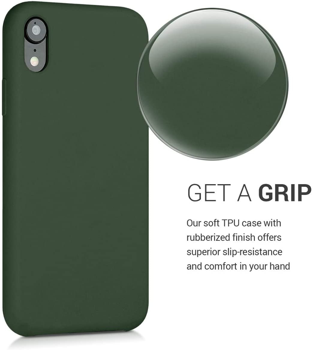 kwmobile Coque Compatible avec Apple iPhone XR Housse de Protection pour Téléphone en Silicone noir mat