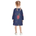thumbnail image 6 of Strawberry Space Girls'long-sleeved dress Thickened A-dress Warm Dress Basic Shirt Party Dresses, 6 of 7