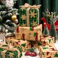 thumbnail image 4 of Papel de regalo Yarcony Kraft para Navidad, 17 x 305 cm, 3 rollos, 4 of 7