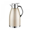 thumbnail image 1 of Temperature Retention Thermal Coffee Carafe, Leak Proof Lid Prevents Accidents, Press Button Technology Enables Effortless Pouring (2.3L, Local Gold), 1 of 6