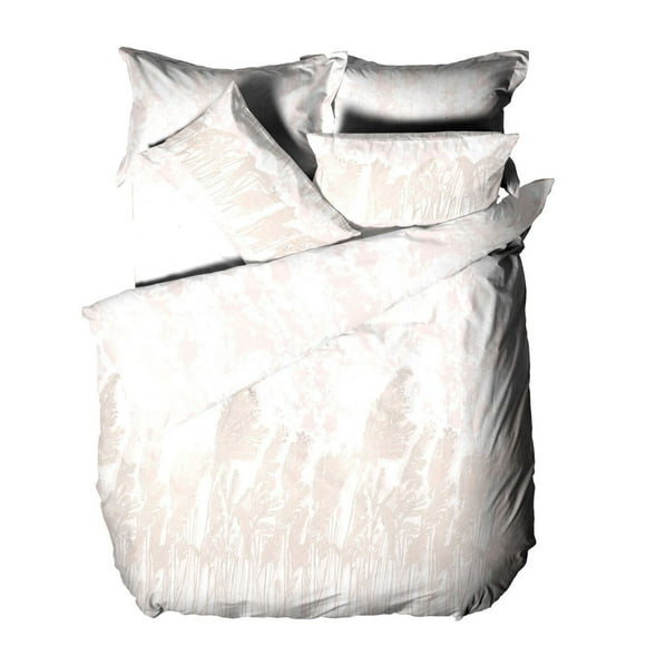 The Linen Yard Pampas Cotton Washed Duvet Cover Set