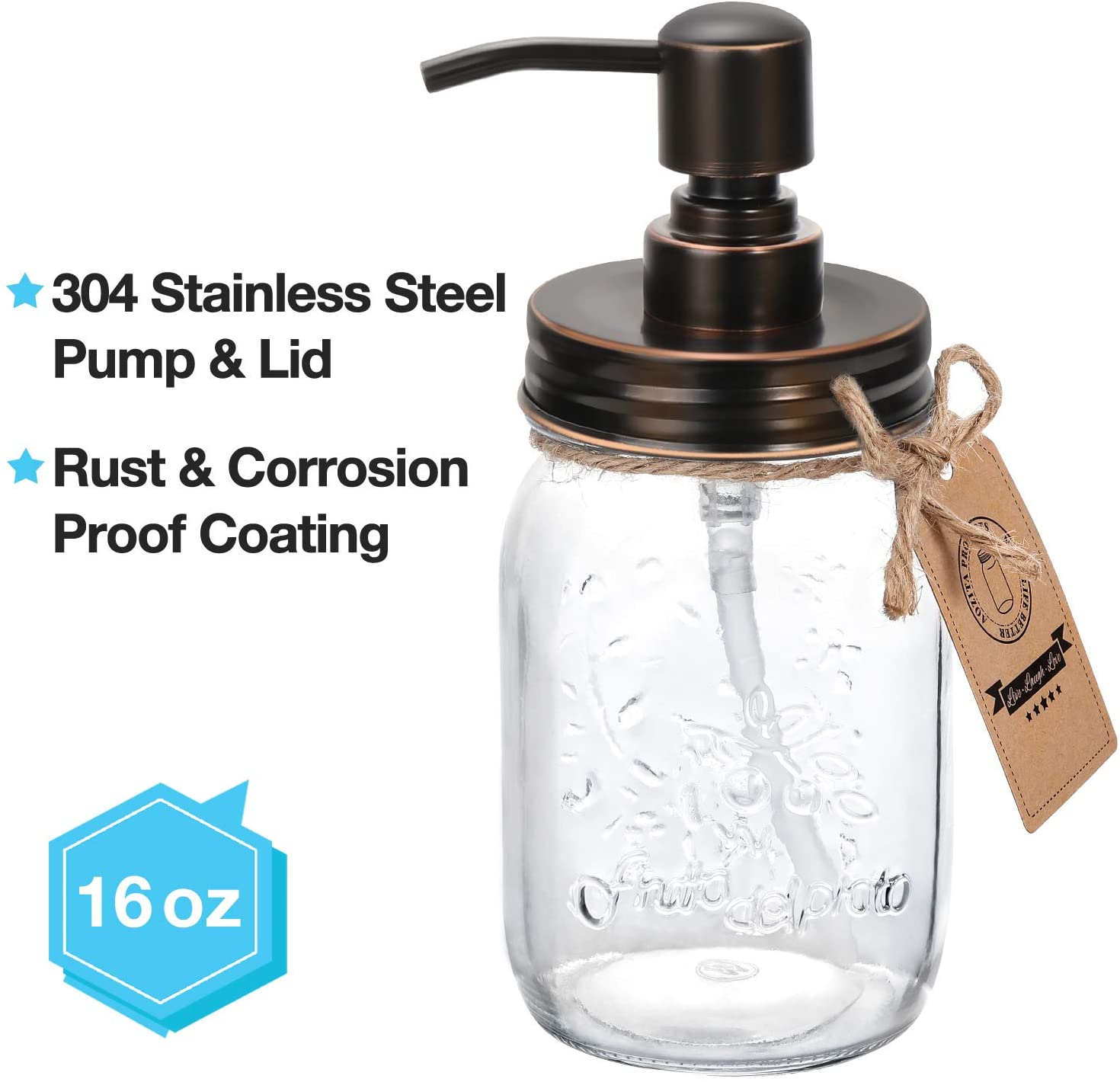 Galvinized Waste Basket Mason Soap Pump 4 Piece.Rustic.Grey Bathroom Accessories Rustic Bathroom Decor Mason Jar Bathroom Set