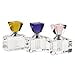 thumbnail image 3 of Badash Rainbow Crystal Perfume Bottles - 3-Piece Set Refillable Glass Bottles with Screw-On Stoppers - Fine Handcrafted Faceted Crystal Decor for Vanity or Dresser, 3 of 4