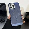 thumbnail image 2 of Heat Dissipation Magnetic Case for iPhone 14 13 11 12 14 Pro Max Slim Hard Compatible with Magsafe Wireless Charging Plating Cover (Dark Blue,for iPhone 14 ProMax), 2 of 10