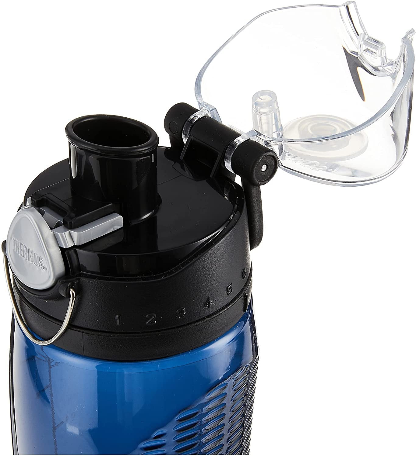 Thermos Hydration Bottle with Meter, Midnight Blue, 24 Ounce