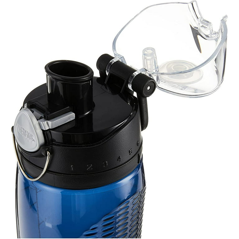  Thermos Nissan Intak Hydration Water Bottle with Meter, Blue:  Sports Water Bottles: Home & Kitchen
