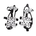 thumbnail image 1 of Crampons d'Escalade, Haute Densité Durable Excellente Traction Neige Glace Crampons en Acier Inoxydable 1 Paire avec Sac de Rangement pour Randonnée pour Extérieur Noir, Argent, 1 of 7