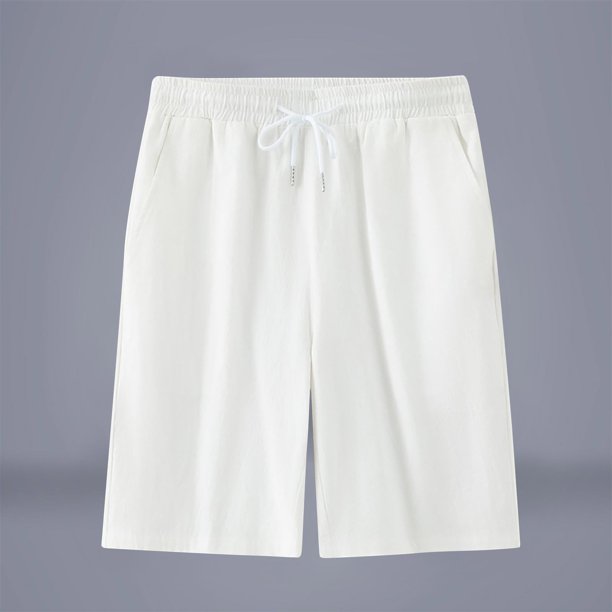 pstuiky Pantalones cortos para hombre, Pantalones cortos transpirables de color liso para hombre, informales, para vacaciones, con bolsillos Pantalones cortos de golf