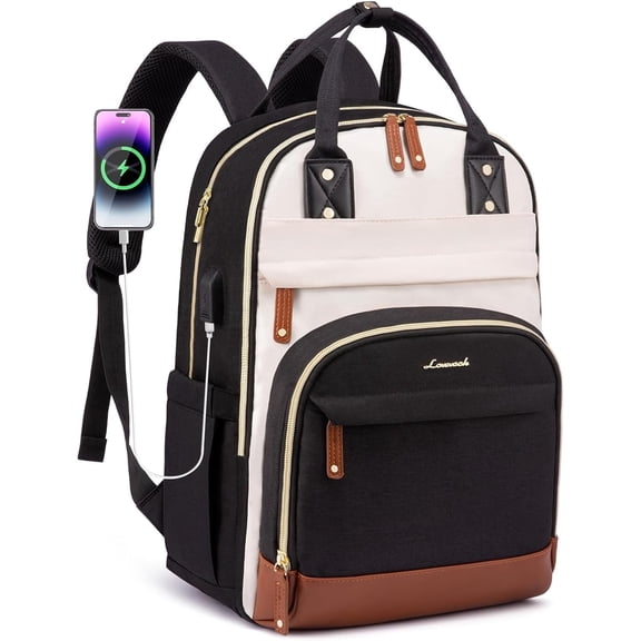 LOVEVOOK Backpack for Women, Fits 15.6 Inch Laptop Bag, School Backpacks, Fashion Travel Work Anti-theft Bag, Business Computer Waterproof College Backpack Purse