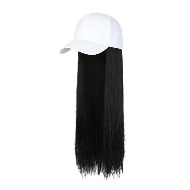 Casquette de Baseball pour Femmes avec Perruque - Sangle Réglable en Soie Haute Température pour Cosplay Quotidien