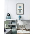 thumbnail image 6 of Marmont Hill Happy Blue Robot Framed Wall Art, 12.00" x 1.50", 6 of 6