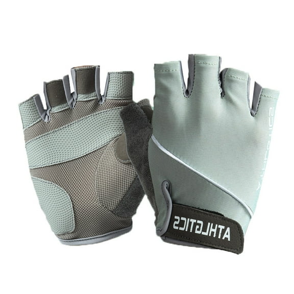 Cycling gloves half finger men's and women's ice silk summer thin style anti slip breathable fitness elastic gloves mountain bike equipment