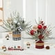thumbnail image 1 of Ganfancp Pequeños Adornos de Árbol de Navidad Nieve Cayendo Plantas En Macetas Escena de Escritorio Decoración Navideña Ofertas Del Día 1* Adorno de Árbol de Navidad, 1 of 6
