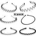 thumbnail image 2 of Diadema con ondas de hierro para hombres y mujeres, diadema deportiva invisible coreana, flequillo, horquilla rota, horquilla, 2 of 5