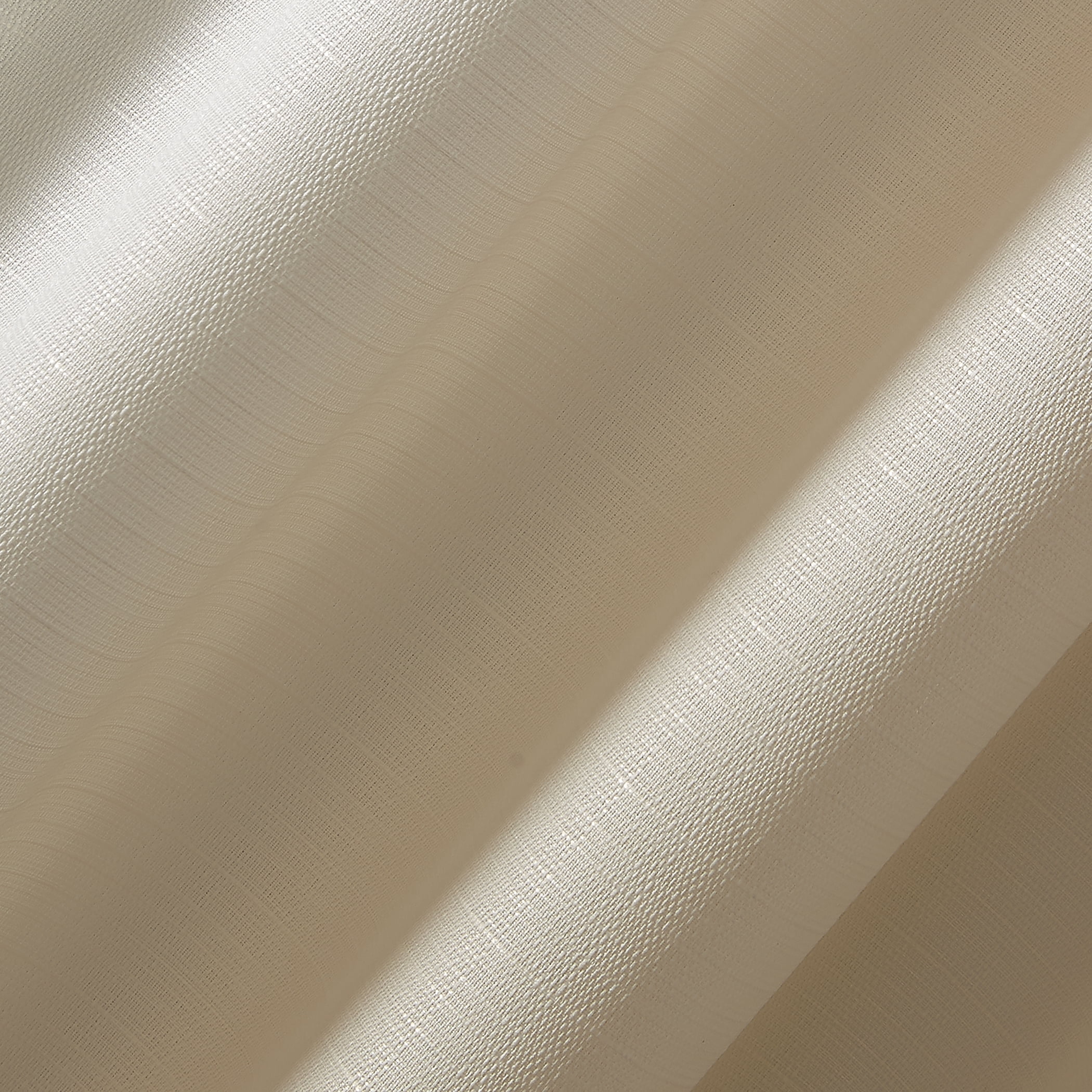 Mainstays Lauren Semi Sheer Textured Solid Rod Pocket Curtain, Single Panel, Cream, 38" W x 84"L