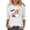White, variant on Szhihuiw Womens Shirts Halloween Crew Neck 3/4 Sleeve Tops Dressy Casual Blouses Plus Size Fashion Clothing