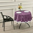 thumbnail image 7 of SKYSONIC Purple Round Tablecloth,Washable Oil Proof Table Cover for Kitchen Holiday Party Wedding Picnic Decoration, 7 of 7