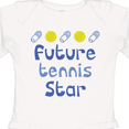 thumbnail image 4 of Inktastic Future Tennis Star Baby Boy Boys Long Sleeve Baby Bodysuit, 4 of 5