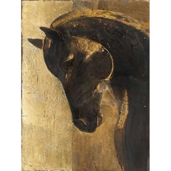 Trojan Horse II Gold Canvas Art - Albena Hristova (22 x 28)