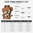 thumbnail image 5 of Uemuo Rose Flowers Pattern Women's Sports Bra - High Impact Support, Breathable, and Comfortable Athletic Bra for Running, Yoga, and Workouts, 5 of 9