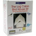 thumbnail image 2 of MI Toys Hobby Express Unfinished Wood Kit-Log Cabin Bird House, 2 of 2