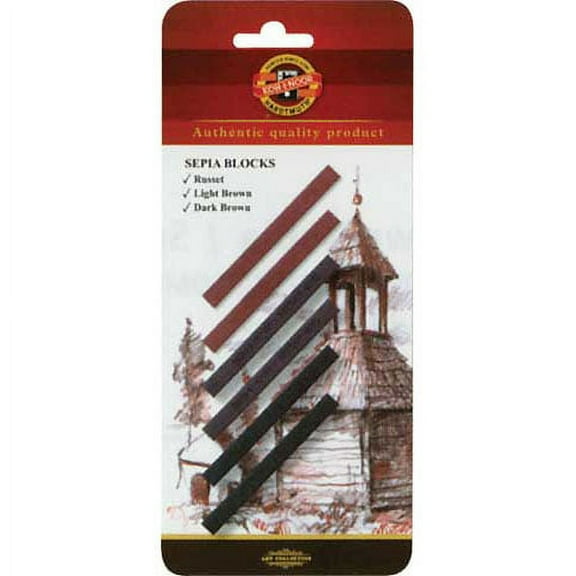 Koh-I-Noor Gioconda Artist Russett Blocks, 2-Pack