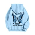 thumbnail image 4 of Puliio Womens Hoodies Butterfly Print Long Sleeve Pullover Tops Womens Soft Comfy Fasion Outdoor Play And Daily Wear Hoodies Sweatshirts, 4 of 4