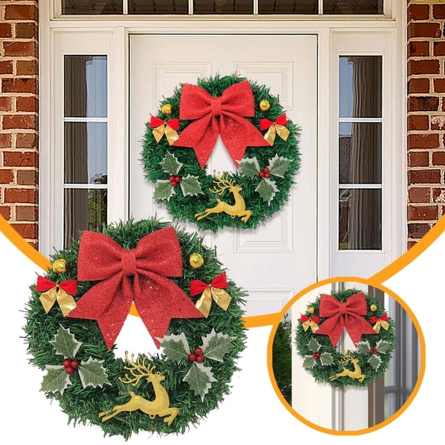 Accroche-porte Élégant avec Baies Rouges pour Décoration Festive de Maison, d'Hôtel et de Fenêtre