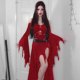 thumbnail image 4 of Negro# JY22304 Vestido 2022 Outumn New Personalidad Dark High Split Flower Halloween Vestido esquí esquí Gafas de esquí, 4 of 4