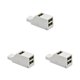 thumbnail image 2 of Seitruly Nuevo Universal Mini 3 puertos USB 2,0/3,0 Hub Laptop PC transmisión de datos de alta velocidad adaptador divisor USB Type4 NO4, 2 of 6