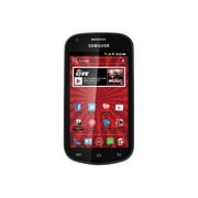 Samsung GALAXY Reverb - 3G smartphone / Internal Memory 4 GB - microSD slot - LCD display - 3.97" - 800 x 480 pixels - rear camera 5 MP - Virgin Mobile - black