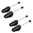 thumbnail image 1 of Ensanchador de plástico para árboles de zapatos para hombres, ensanchador de zapatos ajustable, expansores de plástico, 2 pares (negro), 1 of 5