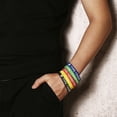 thumbnail image 2 of 5 Pcs/ Ensemble Bracelets en Silicone Sportifs pour Femmes Hommes Type Médical 1/2 Bande Diabétique, 2 of 5